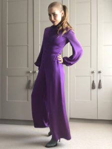 Jean Muir vintage purple jumpsuit