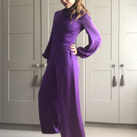 Jean Muir vintage purple jumpsuit